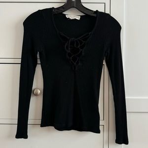 Urban Outfitters lace up shirt